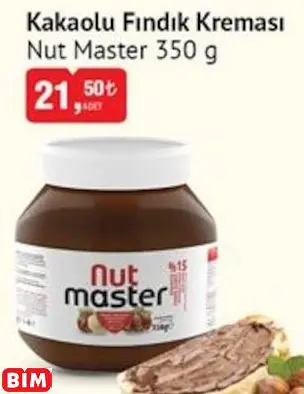 NUT MASTER  KAKAOLU FINDIK KREMASI